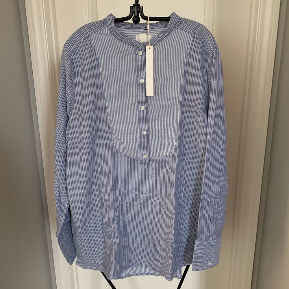 Caslon Bid Front Mix Stripes Blouse
